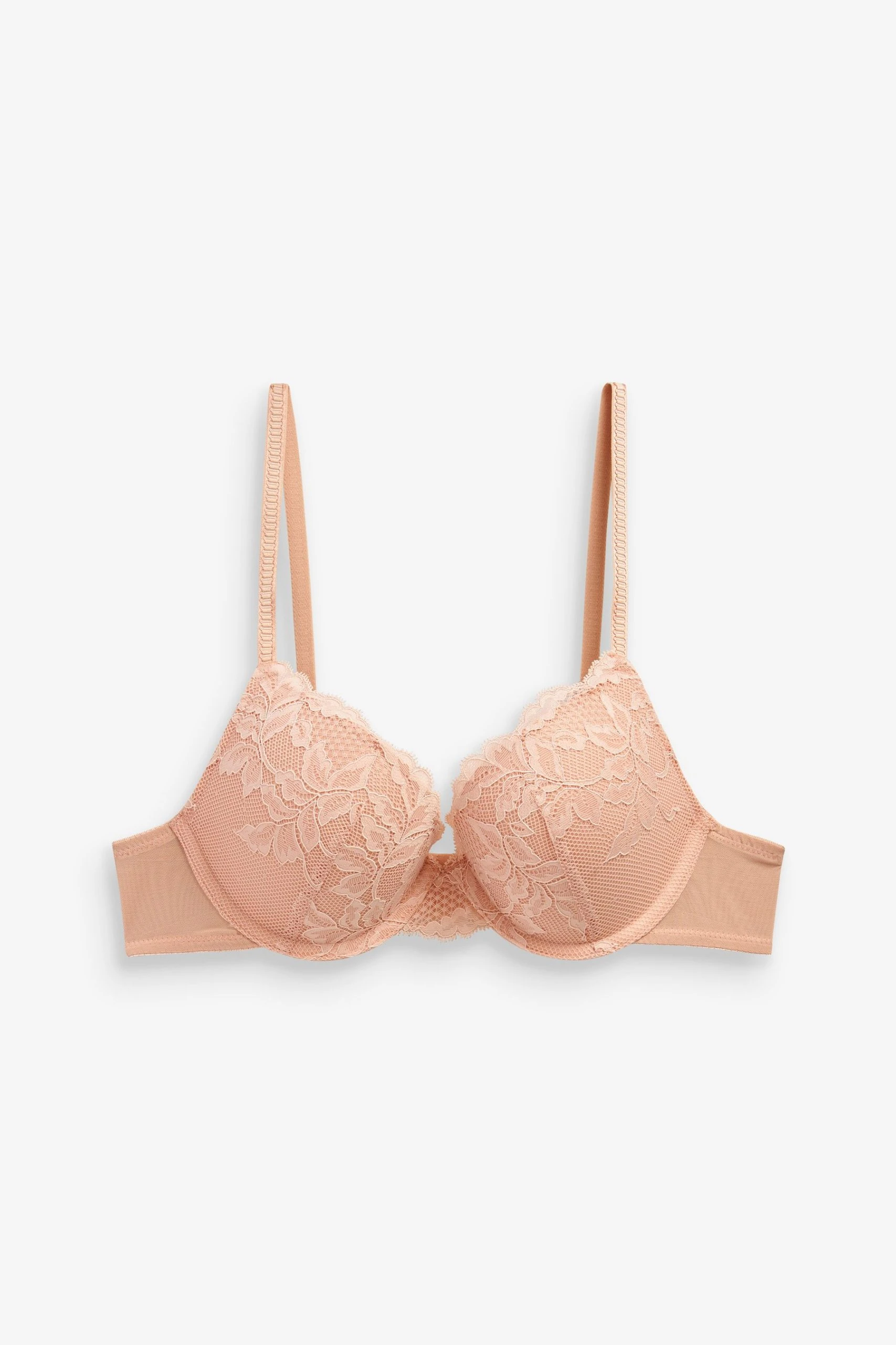 Next Blue/White/Nude Push Up Plunge Lace Bras 3 Pack 6 Next Blue/White/Nude Push Up Plunge Lace Bras 3 Pack - Image 6