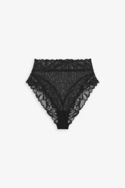 Next Floral Lace Trim & Mesh Knickers 3 Pack -Next shop C01 322s9 scaled