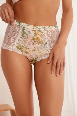 Next Microfibre And Lace Knickers