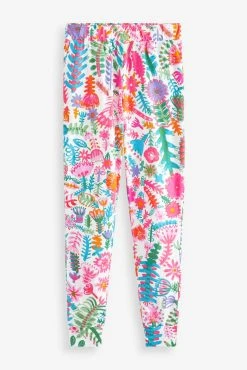 Next Lucy Tiffney White Floral Lucy Tiffney White Floral Short Sleeve Long Leg Pyjamas Set -Next shop C06080s7 scaled