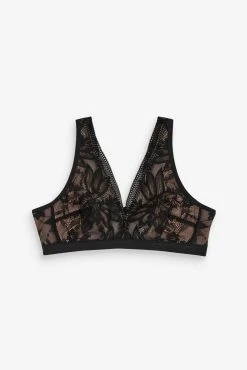 Next Black Lace Total Support Non Pad Non Wire Bra -Next shop C07 250s8 scaled
