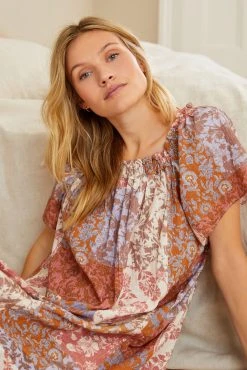 Next Lilac Purple Patchwork Floral Ruffle Cotton Nightie Slip -Next shop C08 400s5 scaled