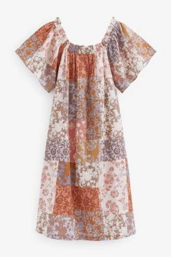 Next Lilac Purple Patchwork Floral Ruffle Cotton Nightie Slip -Next shop C08 400s6 scaled