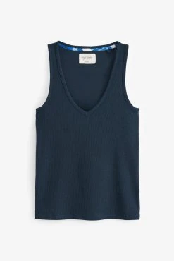 Next Cotton Blend Ribbed Vest Short Pyjamas Set -Next shop C13 595s6 scaled