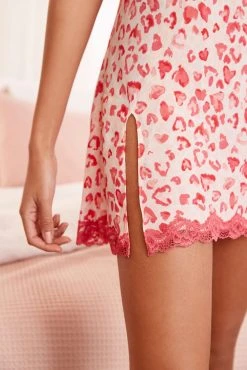 Next Pink Heart Print Lace Trim Slip -Next shop C14 630s6 scaled