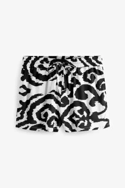 Next Monochrome Abstract Woven Cami Short Pyjama Set -Next shop C14268s8 scaled