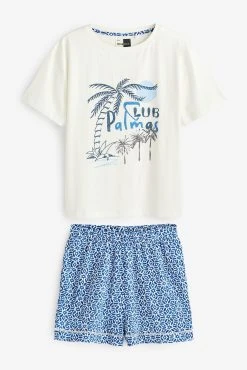 Next Cotton Pyjamas Short Set -Next shop C21 153s6 scaled