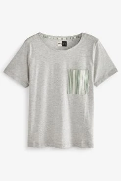 Next Green Cotton Blend Pyjamas 2 Pack 8 Next Green Cotton Blend Pyjamas 2 Pack -Next shop C21537s4 scaled