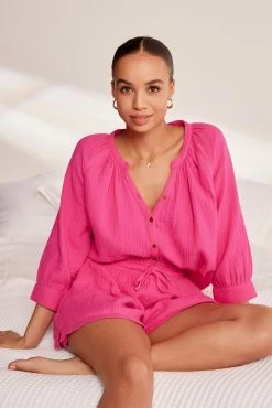 Next Cotton Crinkle Pyjama Short Set