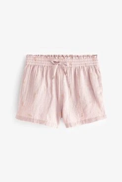 Next Pink Pineapple Cotton Crinkle Cami Pyjama Shorts Set -Next shop C27 060s8 scaled