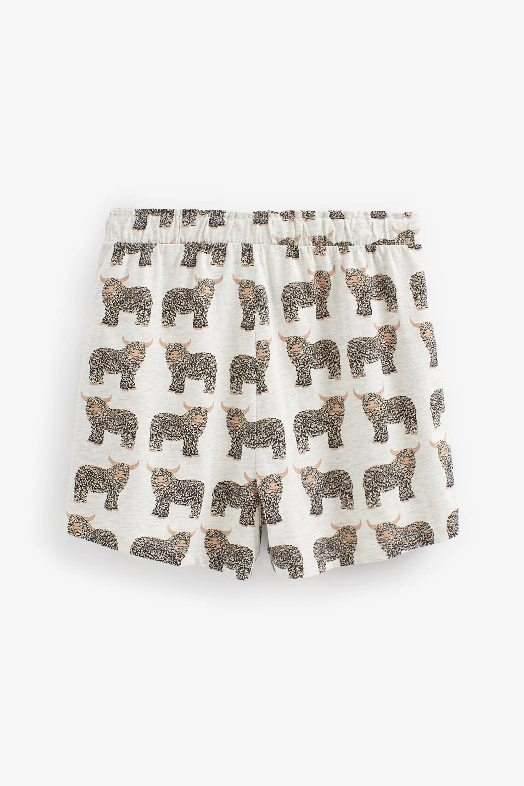Next Ecru Hamish The Highland Cow Cotton Short Set Pyjamas 7 Next Ecru Hamish The Highland Cow Cotton Short Set Pyjamas - Image 7