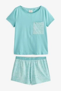 Next Cotton Pyjamas Short Set -Next shop C34774s5 scaled