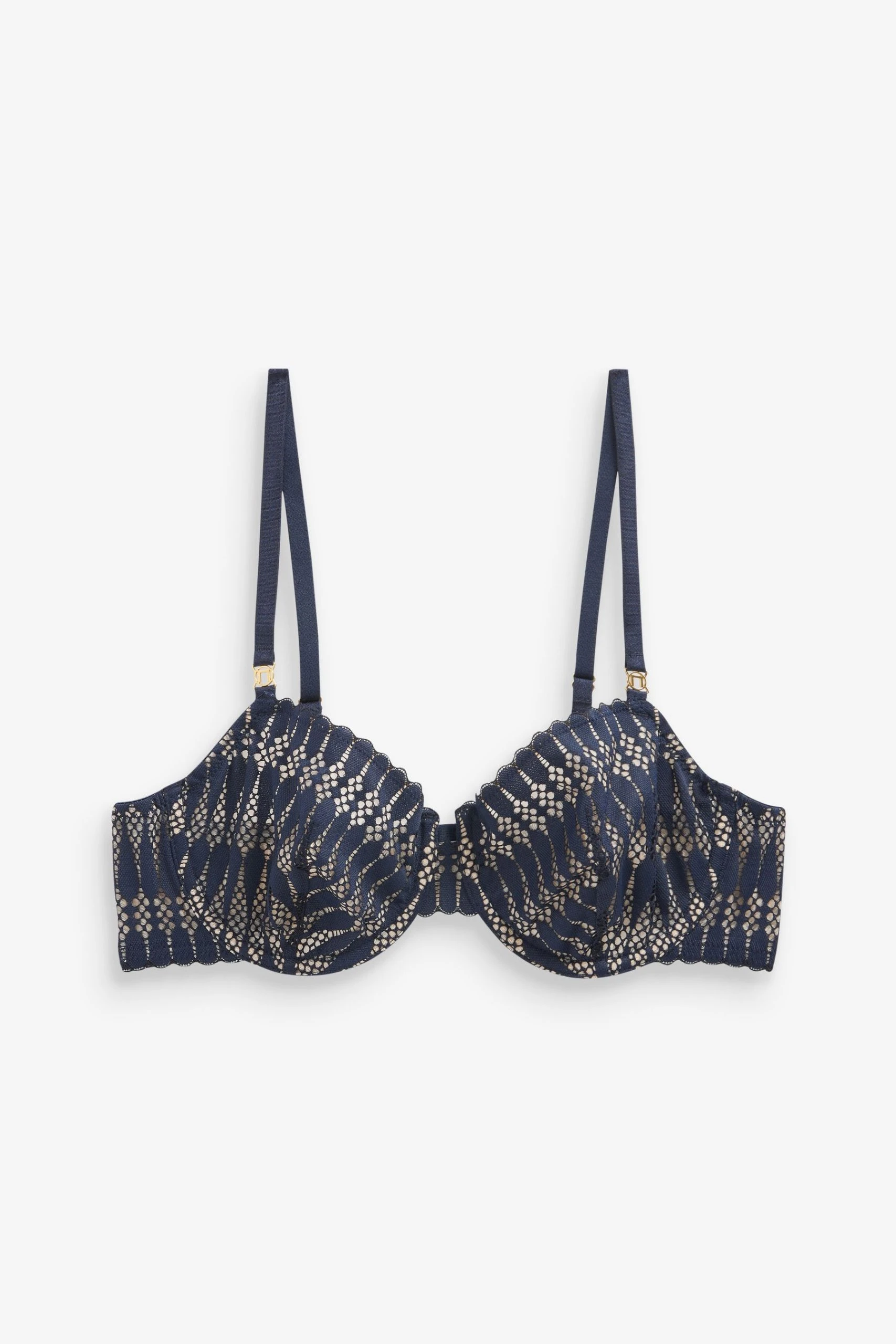 Next Graphic Lace Non Pad Plunge Bra 8 Next Graphic Lace Non Pad Plunge Bra - Image 8