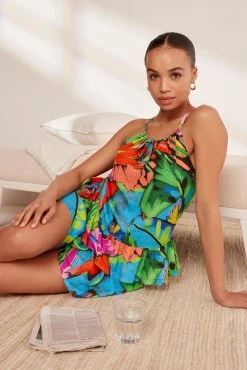 Next Tropical Multi Woven Cami Short Set Pyjamas