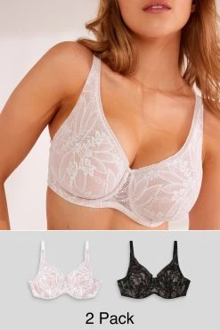 Next Lace Detail Bras 2 Pack