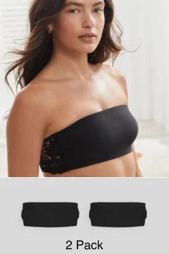 Next Lace Bandeau Bras 2 Pack