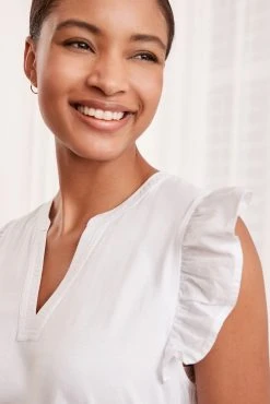 Next Pink/White Cotton Frill Sleeves Pyjamas -Next shop C44 610s3 scaled