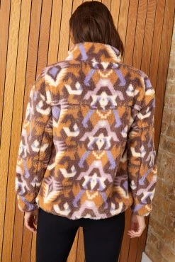 Next Lilac Purple Geometric Cosy Borg Half Placket Top -Next shop C47 467s3 scaled