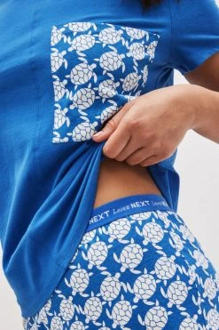 Next Cotton Short Sleeve Pyjamas -Next shop C58545s4 scaled