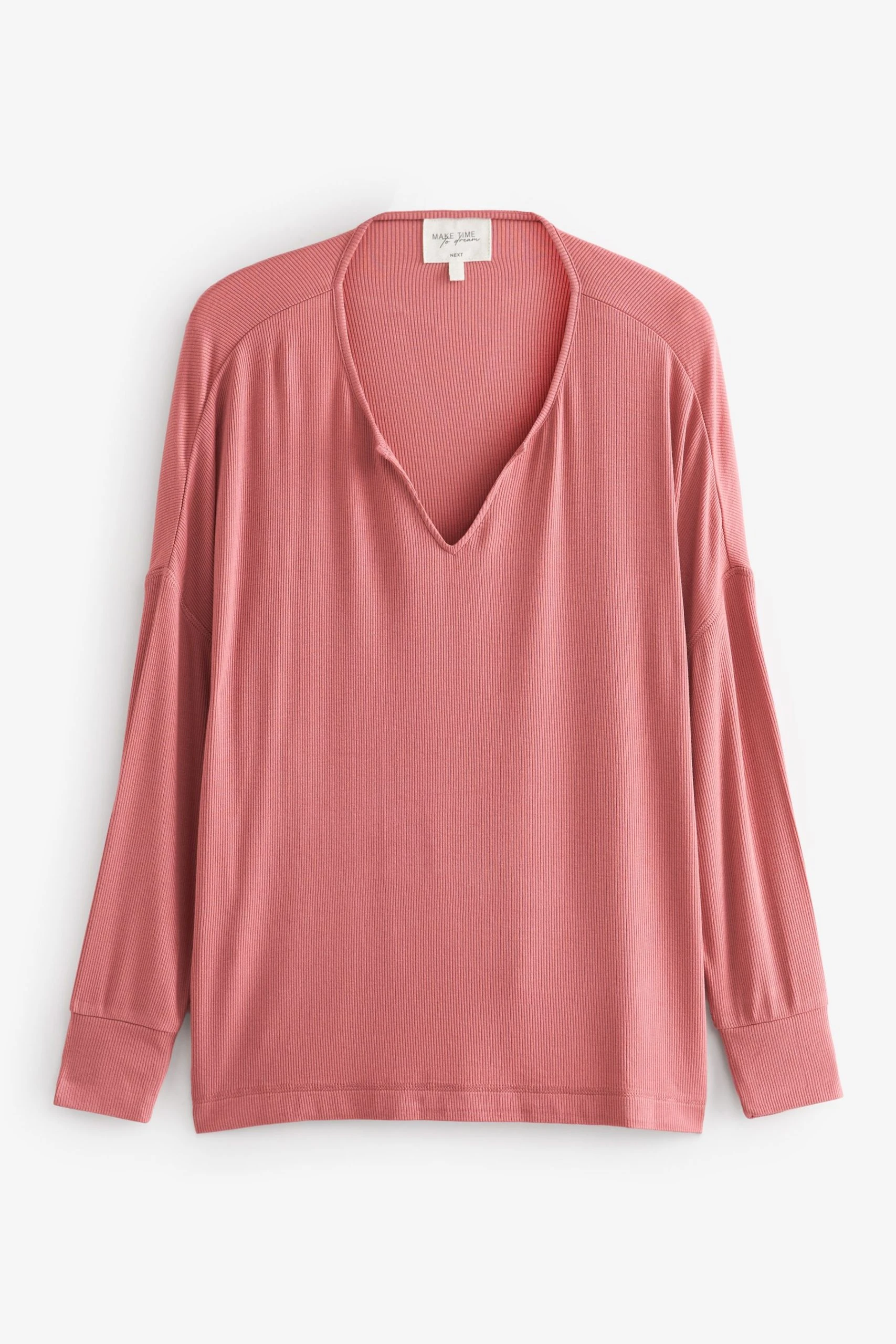 Next Ribbed Long Sleeve Pyjamas 5 Next Ribbed Long Sleeve Pyjamas - Image 5