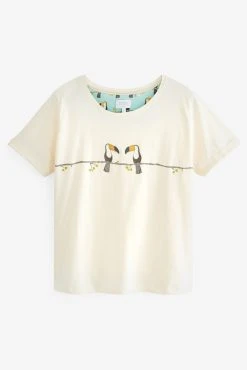 Blue Terry Toucan Scion At Next Cotton Short Sleeve Pyjamas -Next shop C70 660s7 scaled