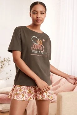 Next Cotton Jersey Viscose Short Set Pyjamas