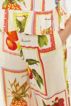 Next Cream Fruit Print Woven Vest Pyjamas -Next shop C87 283s5 scaled
