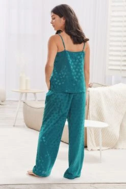 Next Green Satin Cami Pyjamas -Next shop C92 222s3 scaled