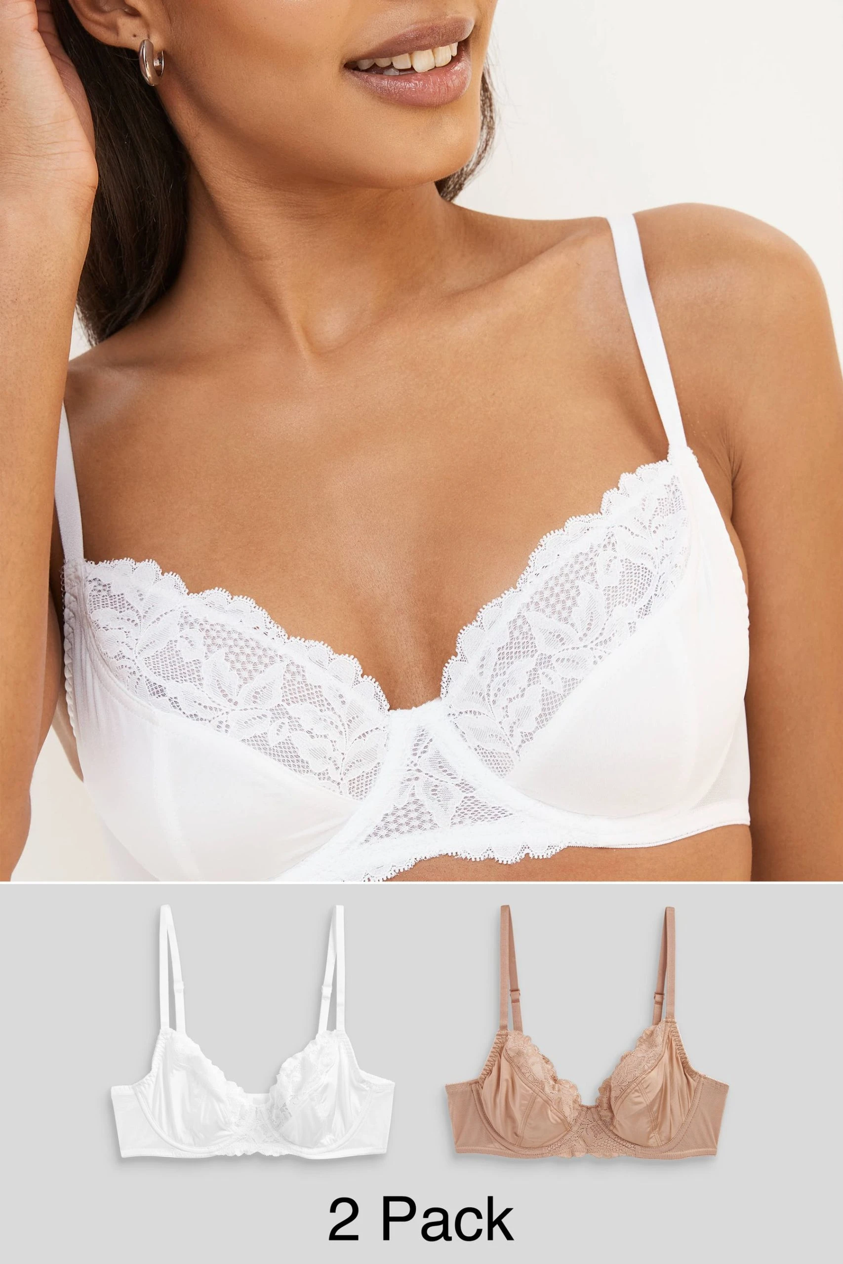 Next Non Pad Full Cup Bras 2 Pack 1 Next Non Pad Full Cup Bras 2 Pack