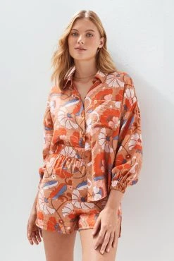 Next Multi Floral Print Co-ord Shorts And Top Set