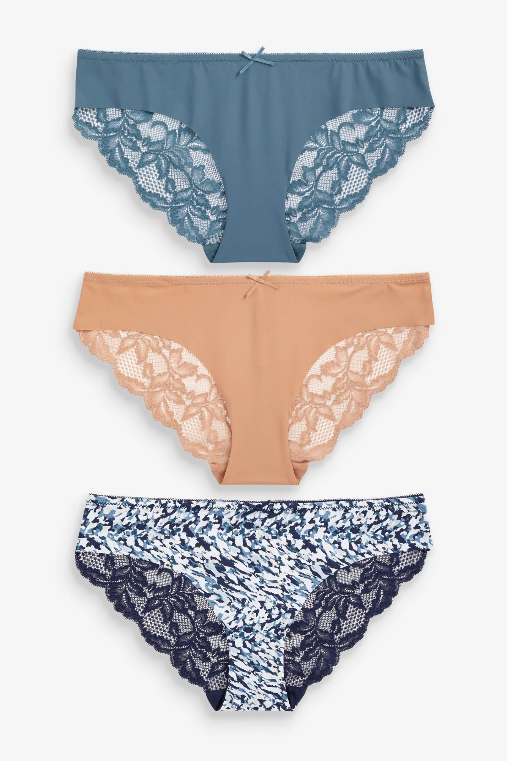 Next No VPL Lace Back Briefs 3 Pack 1 Next No VPL Lace Back Briefs 3 Pack