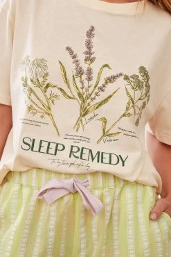 Next Green Yellow Floral Cotton Short Set Pyjamas -Next shop D32 929s4 scaled