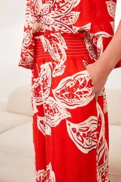 Next Red Floral Viscose Vest Pyjamas -Next shop D32 949s6 scaled