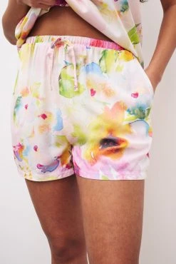 Next Pink Floral Vest Pyjama Short Set -Next shop D32933s4 scaled