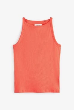 Next Cotton Blend Ribbed Vest Short Pyjamas Set -Next shop D32947s7 scaled