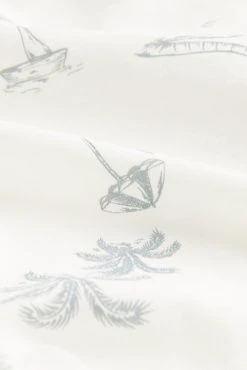 Next White Palm Print Short Sleeve Button Through Pyjamas -Next shop D47 233s9 scaled