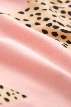 Next Pink Leopard Star Short Sleeve Cotton Pyjama Set -Next shop D73514s8 scaled
