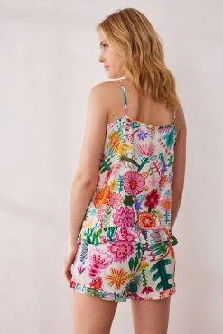 Next White Lucy Tiffney Cami Pyjamas Short Set -Next shop D73526s4 scaled