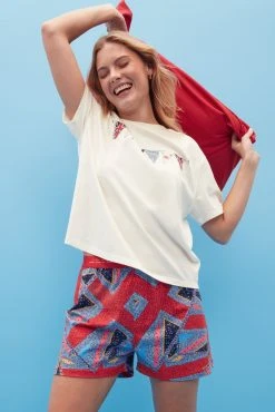 Next Red Coronation Short Pyjama Set