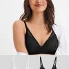 Next Black/White Light Pad Non Wire Lace Bras 2 Pack