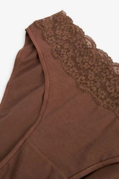 Next Lace Trim Cotton Blend Knickers 4 Pack -Next shop M35410s10 scaled