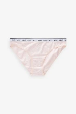 Next Cotton Rich Logo Knickers 4 Pack -Next shop M41883s3 scaled