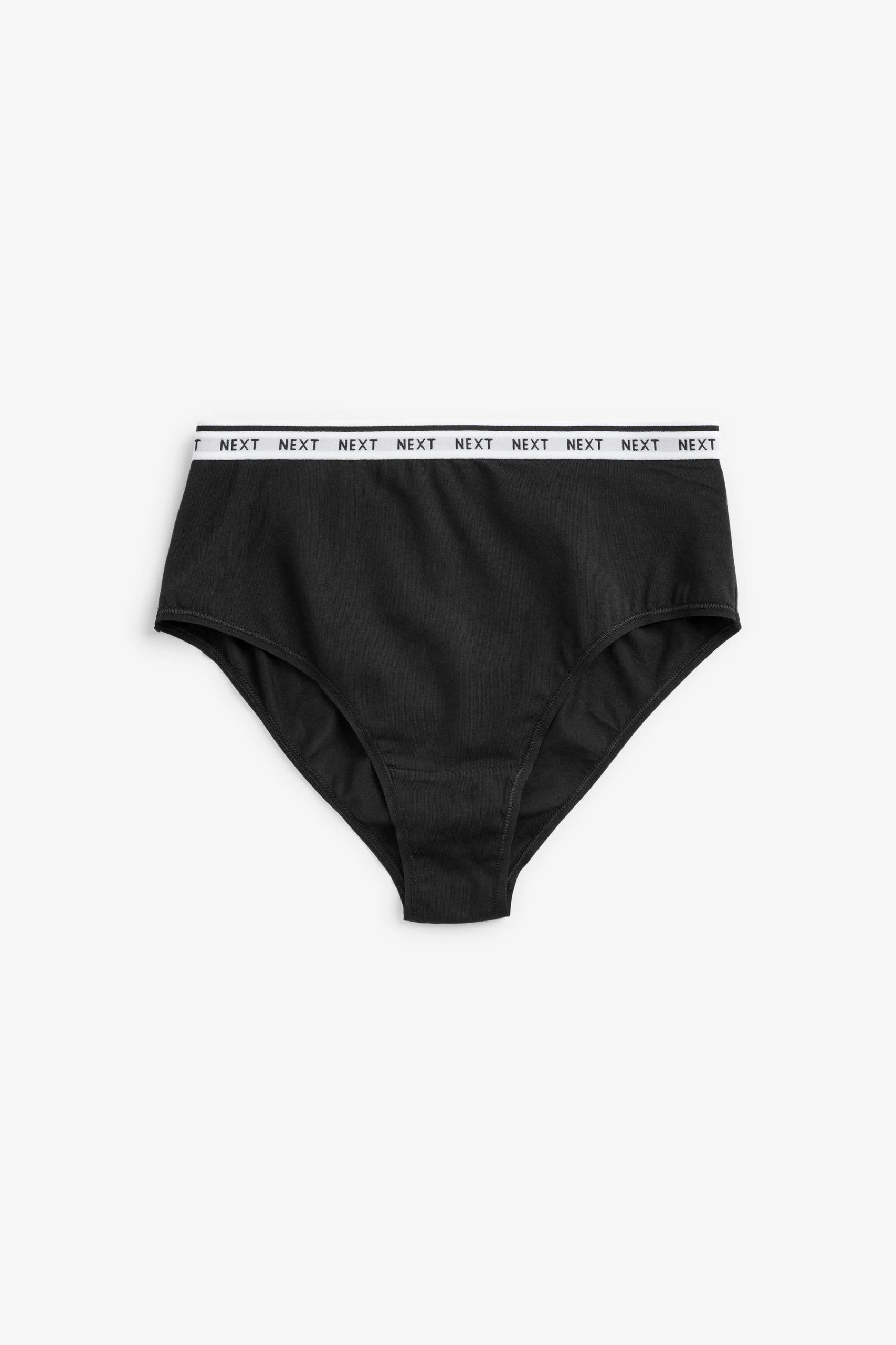 Next Cotton Rich Logo Knickers 4 Pack 2 Next Cotton Rich Logo Knickers 4 Pack - Image 2