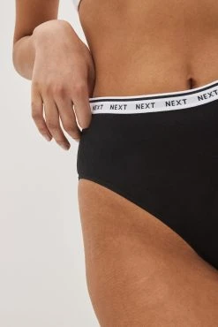 Next Cotton Rich Logo Knickers 4 Pack 9 Next Cotton Rich Logo Knickers 4 Pack -Next shop M48311s5 scaled