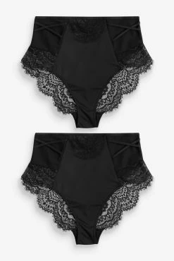 Next Tummy Control Lace Knickers 2 Pack -Next shop M79518s2 scaled