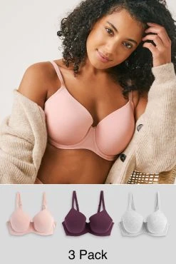 Next DD+ Cotton Blend Bras 3 Pack