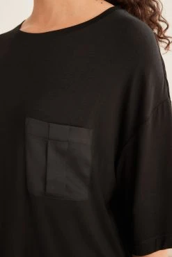 Next Black Jersey Pyjamas With Satin Trims -Next shop M95 404s5 scaled