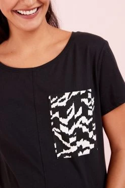 Next Black/White Maternity Cotton Short Sleeve Pyjamas -Next shop M95 612s4 scaled