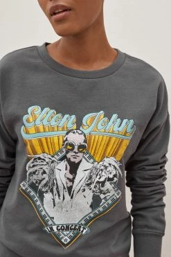 Next Charcoal Grey Elton John Licence Sweatshirt -Next shop T11 308s3 scaled