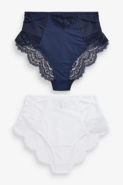Next Tummy Control Lace Knickers 2 Pack -Next shop T26833s scaled